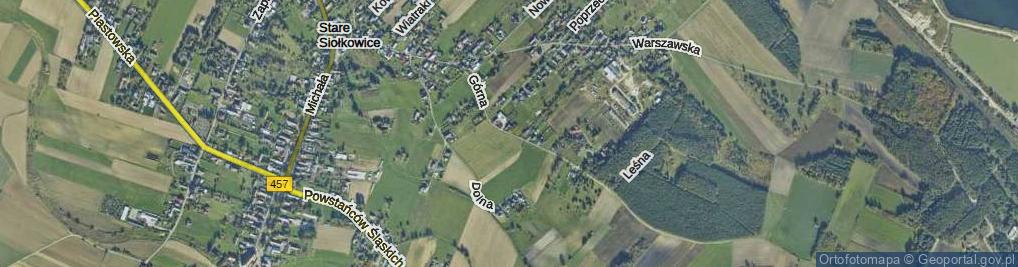 Zdjęcie satelitarne Górna ul.